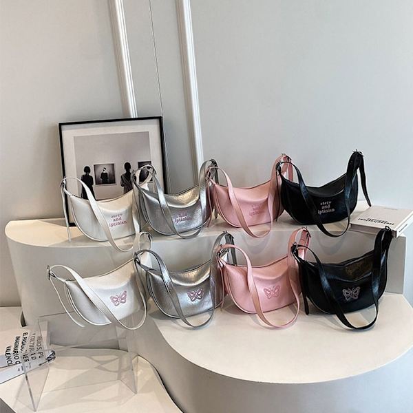 Moon Crossbody Bag Skuldervesker ROSA 1 1 pink 1-1