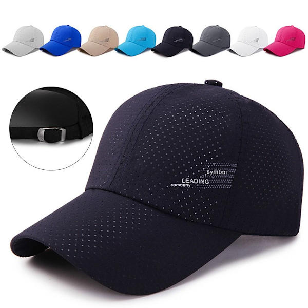 Nopeasti kuivuva baseball-lippis Cap MUSTA black