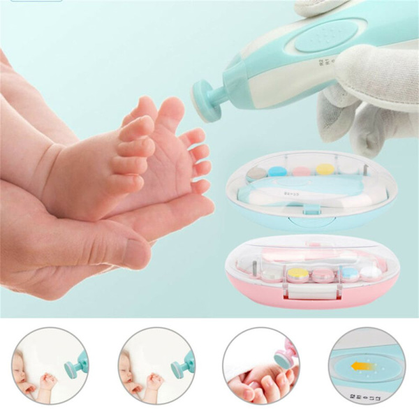 Elektrisk negltrimmer for baby manikyr pink