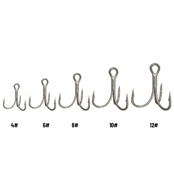 20 stk./sæt fiskekroge højkulstofstål 4 4 4