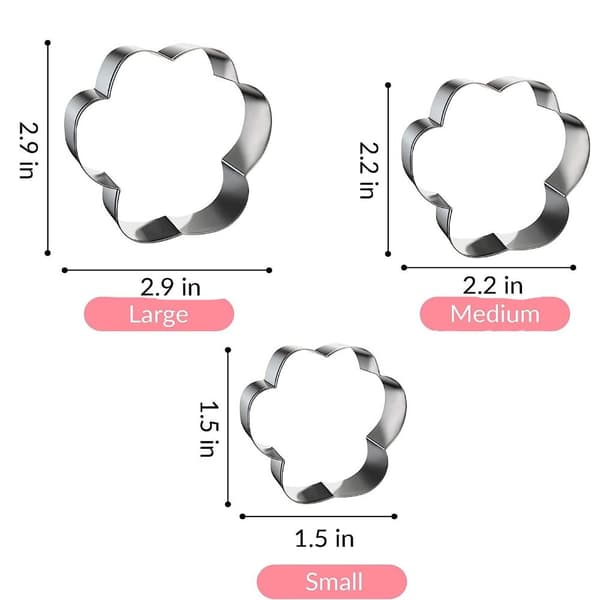 6 st Rostfritt stål Form Bakat hundben set