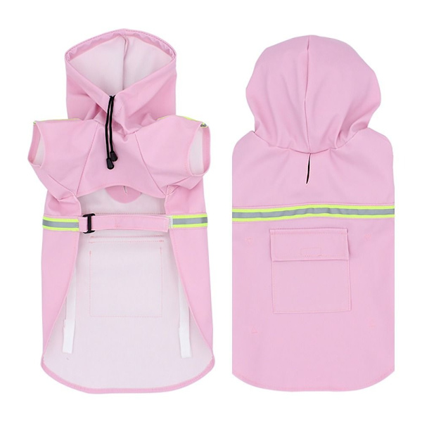 Regnfrakke til hunde til hunde til hunde, regnfrakke PINK XL (5-9 kg) Pink XL(5-9kg)