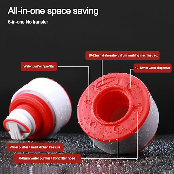 Diskbänk Avloppsrör Adapter Kök Handfat Avloppsgren Diskmaskin