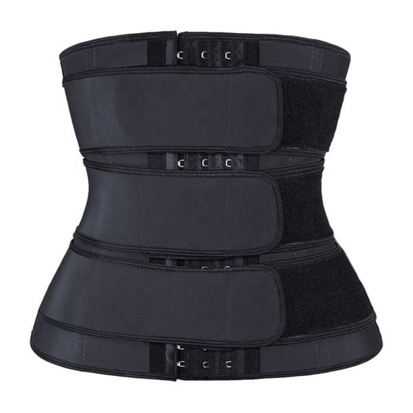 Korsett för kvinnor - korsett i midja och mage black L