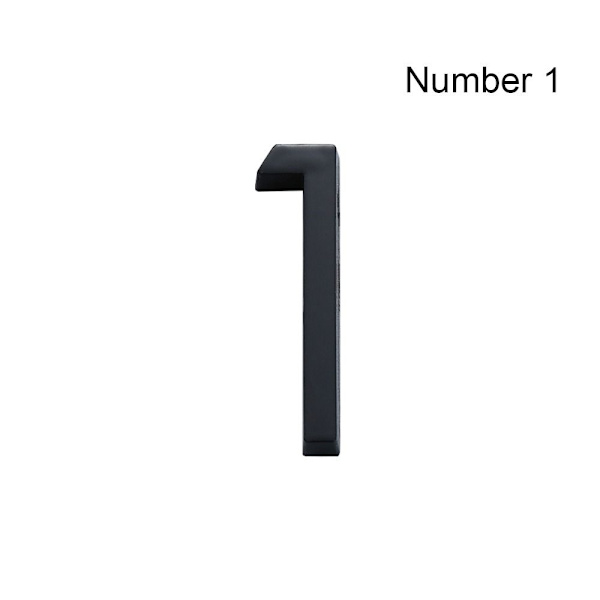 4 tum/10 cm Dörretikett Sifferetikett NUMMER 1 NUMMER 1 Number 1