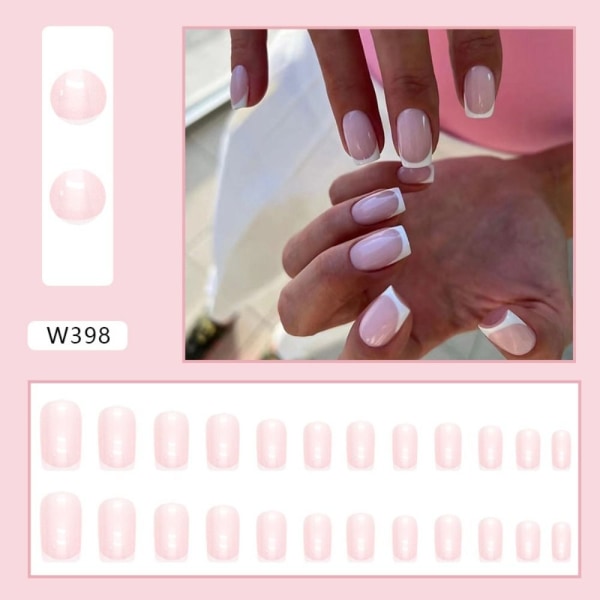 24stk False Nails Long Square JF0538 JF0538 JF0538