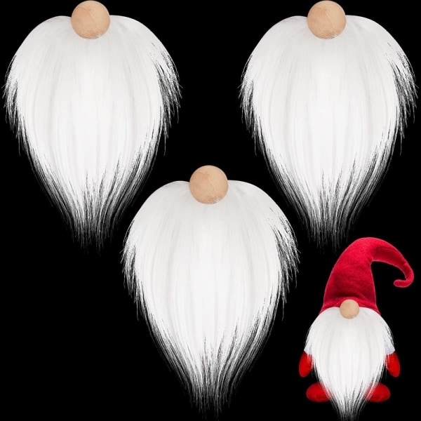 6 kpl / set Gnome Beads Fake Beards 1 1 1