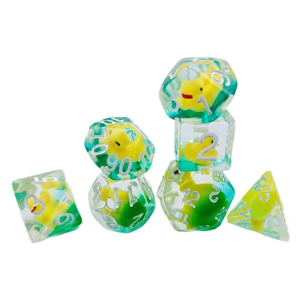 7 Stk/sett DND Terning Polyhedral Terning BLÅ BLÅ blue