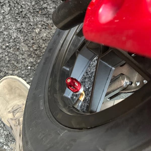 2 STK Motorcykelventilhætter Luftdysedæksel BLÅ blue