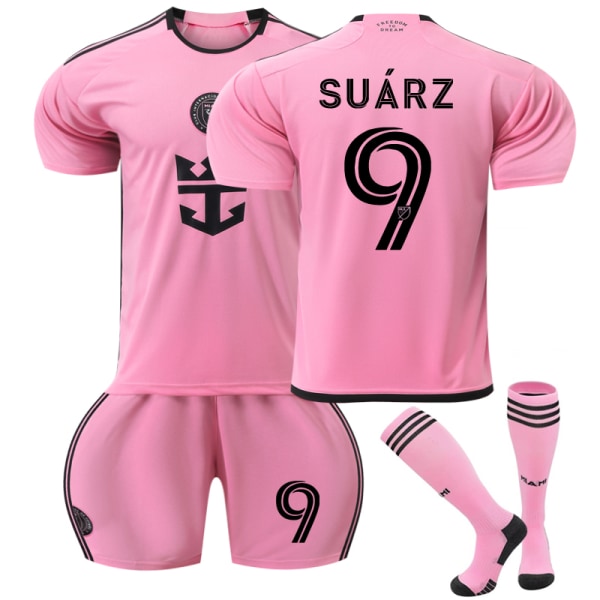 2024 Inter Miami CF Home Football shirt with socks for Kid No. 9 Luis Suarez 24