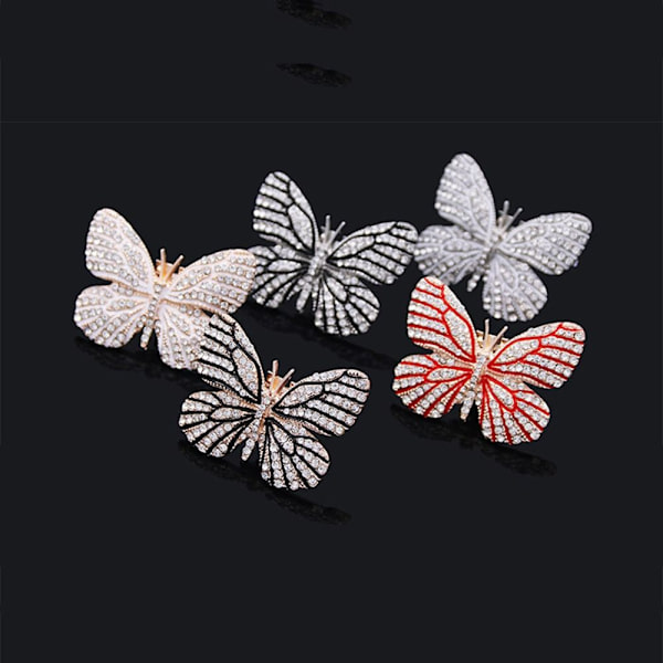 Rhinestone Shoe Clip Butterfly Shiny Dekorativ Clip 5 5 5