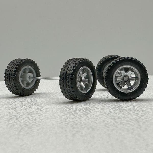 Off-road bilmodifikasjon gummidekk SØLV silver
