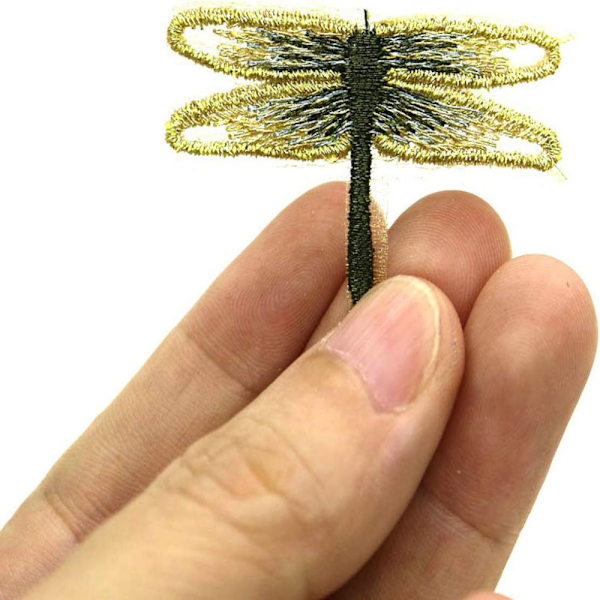 9 kpl Sarjakuva Dragonfly Brodeerattu Patch Animal Shape Silitys päällä