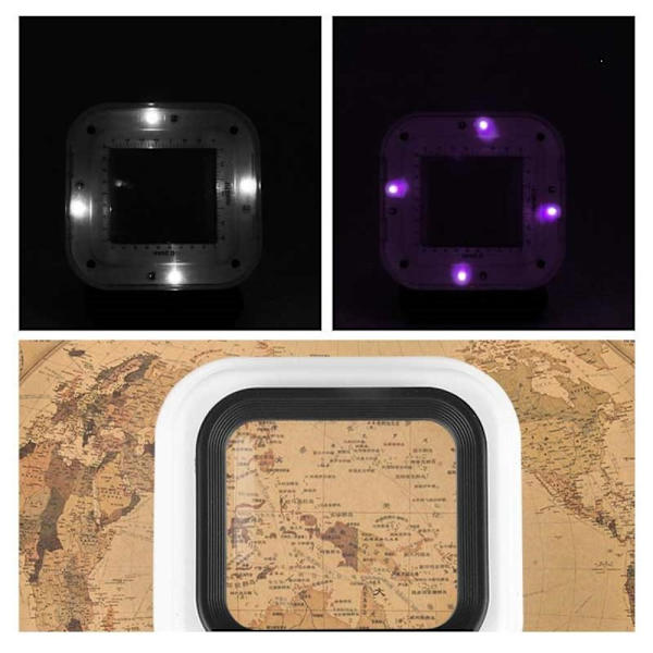Forstørrelsesglass LED-lampe HVIT white