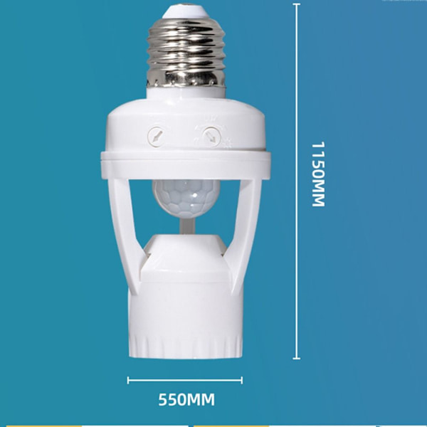 LED-pære Base Sensor Lysfatning Lampeholder