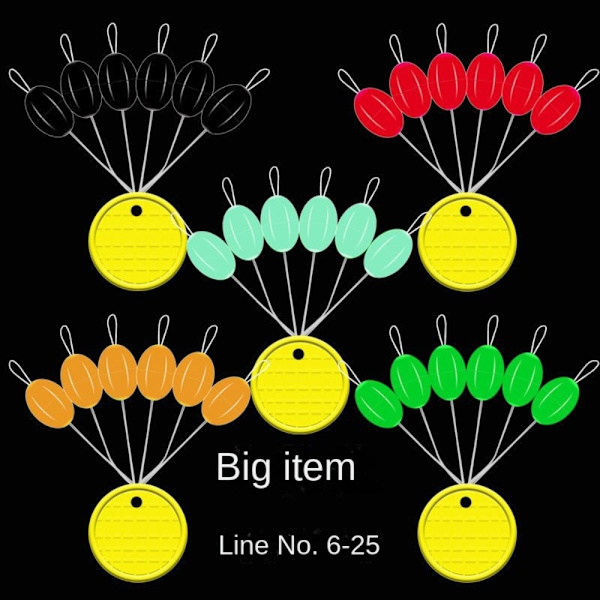 Fiskebobberprop Gummibønne SORT-8 SORT-8 Black-8