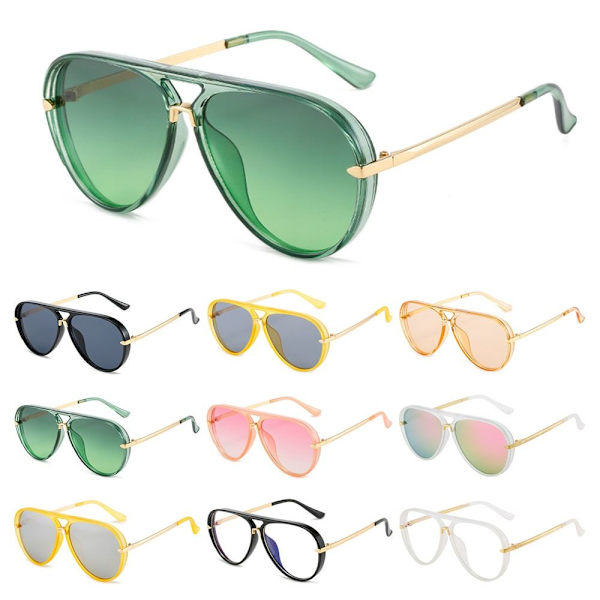 Top Bar Aurinkolasit Shades Gradient Aurinkolasit KELTAINEN-HOPEA Yellow-Silver