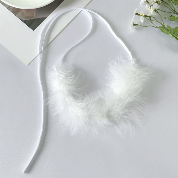 Sulka kaulakoru korut kaulakoru VALKOINEN-KORVAKORU VALKOINEN-KORVAKORU White-Earrings