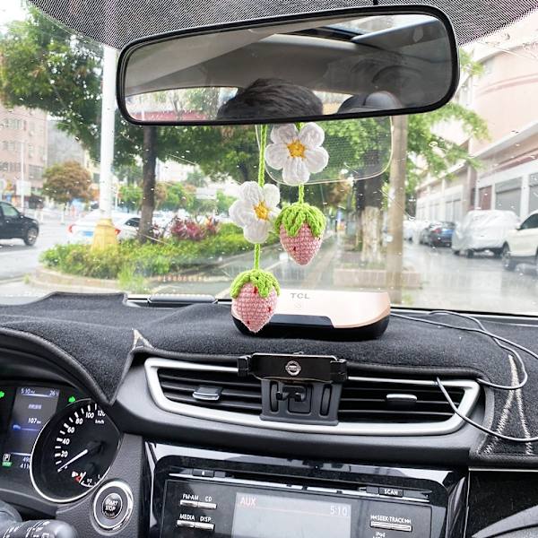 2kpl Strawberry Auton Riippuva Auto Decor VILLA purple