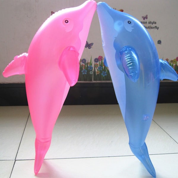 2 stk. Oppustelig delfinfisk PINK pink
