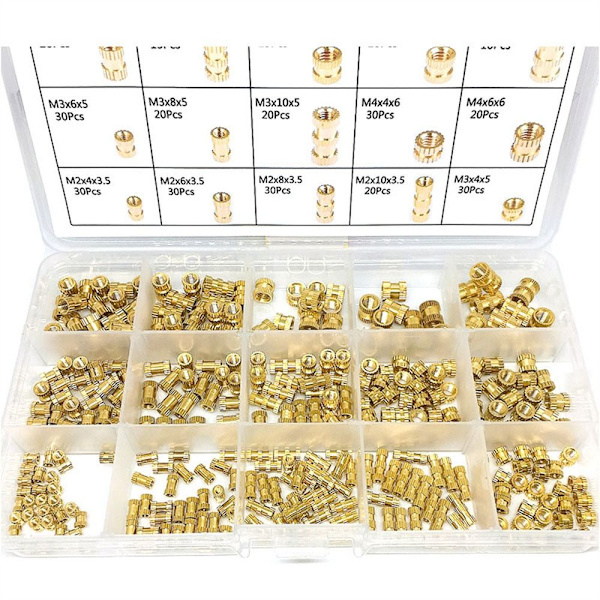 330 Stk Gevindindsats Indstøbningsmøtrikker Indlæg Nutssortiment