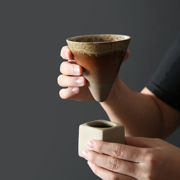 Keramisk kaffekop Konisk tekop SORT black