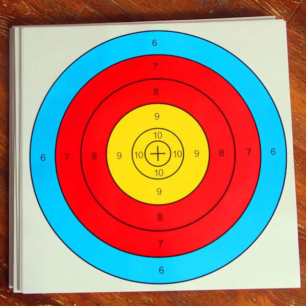 Archery Targets Paper Bue Arrow Targets Target Practice Paper