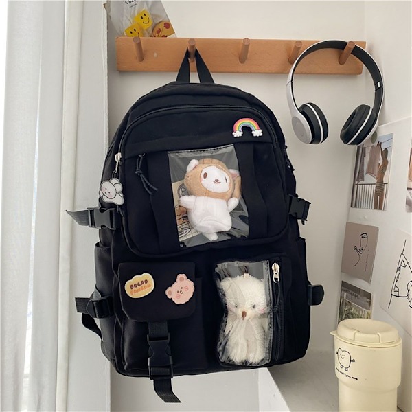 Koululaukku Reppu Reppu BEIGE beige