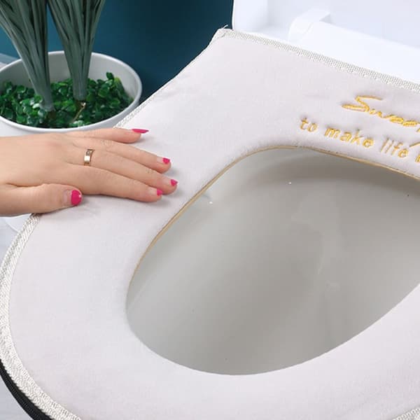 Toalettsetetrekk WC Ringmatte GRÅ Grey