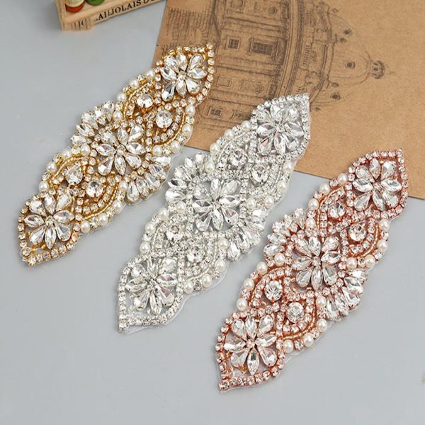 Krystaldekor Rhinsten Applikation ROSE GULD rose gold