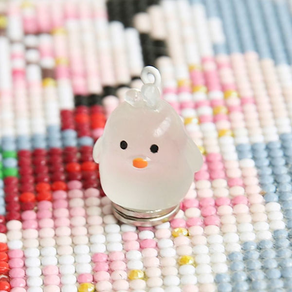 Diamantmaling Cover Holder Lysende Magnet Cover HVID White