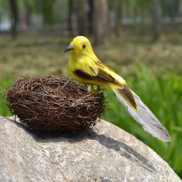 Faux Feather Bird Model Simulation Parrot 8 8 8