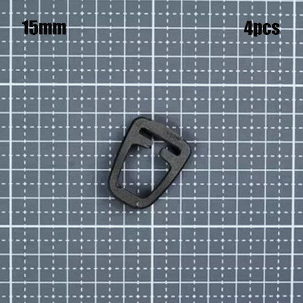 4st Webbing Rem Spänne Slider Fästelement 15MM 15mm