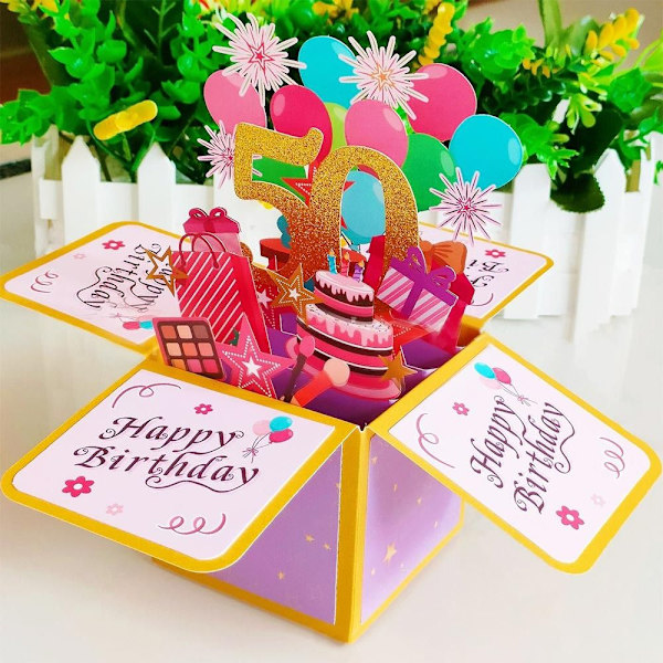 3D Pop-up bukett pappersblommor 5 5 5