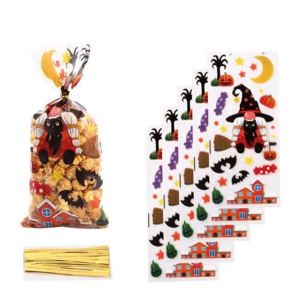 50st Halloween Godispåsar Godiskakor Påse Pack Presentpåsar