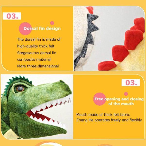 Dinosaur Doll Käsinukke STYLE-3 STYLE-3 Style-3