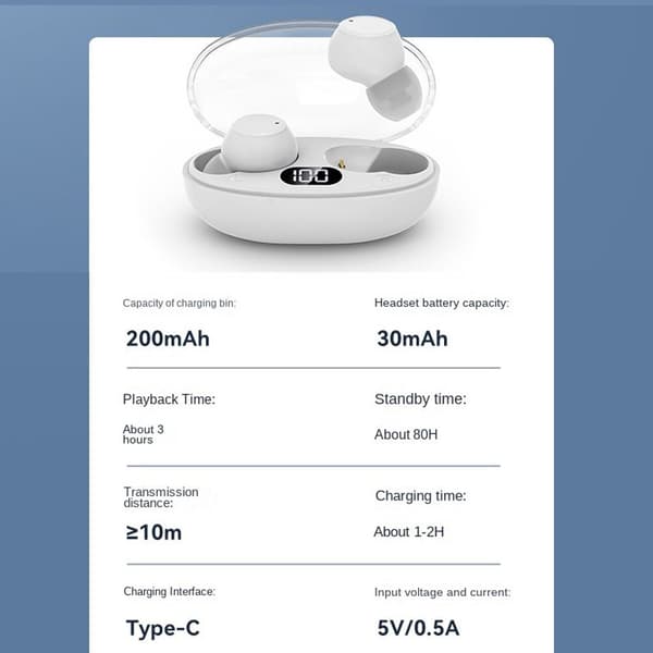 Bluetooth-hodetelefoner Trådløse hodetelefoner Ørepropper Headset