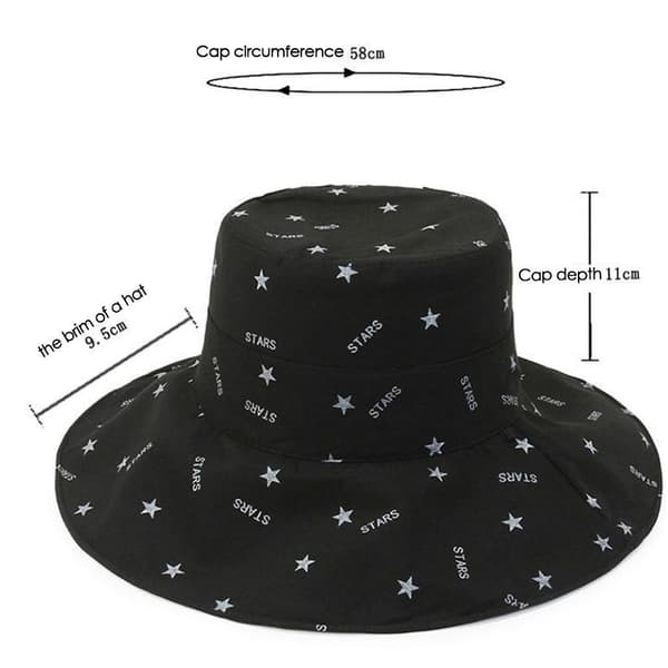 Bomuld Bucket Hats Ruskind Panama Hat SORT Black