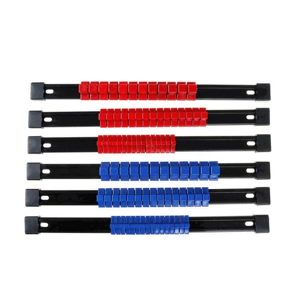 6 Stk Topnøgler Holder Socket Organizer Sleeve Bakke Rack