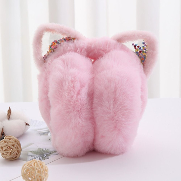Korvanlämmitin Taitettava cover KISSA KORVAT-PINKK KISSA KORVAT-PINKI Cat Ears-Pink