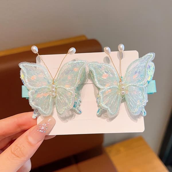 4/6 kpl Butterfly-hiusneulaklipsit A ​​A A