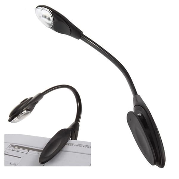 Clip On Lampebok Lys GRÅ Grey