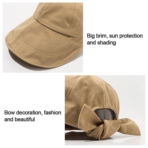 Bows Bucket Hat Sun Visor Hatut MUSTA Black