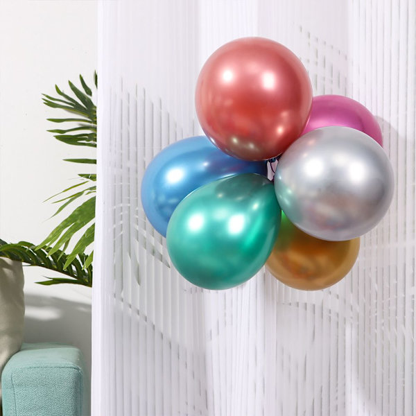 50st 5inch Latex Ballong Uppblåsbara Leksaker RÖDA red