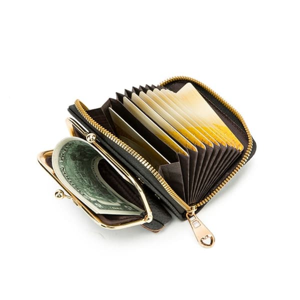 Zero Wallet blomstrede korte punge SORT black