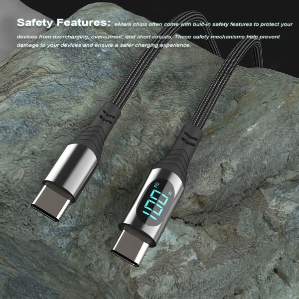 Typ C till Typ C-kabel Datakabel 2M 2m