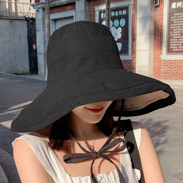 Sun Protection Hat Bucket Hat MUSTA black