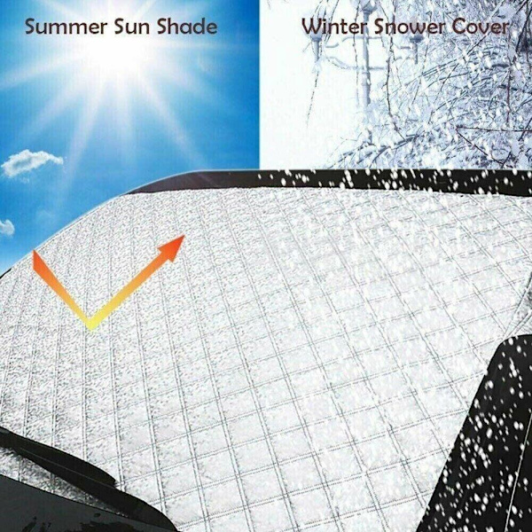 Cover Magnetisk bilskärm Frost Ice Snow Dust Protector 190cm x 95cm