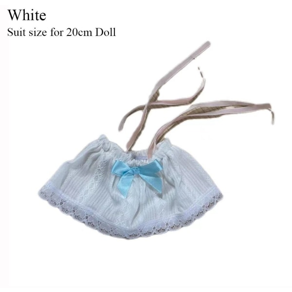 Dockkläder Plysch dockkläder VIT 20CM 20CM white 20cm-20cm
