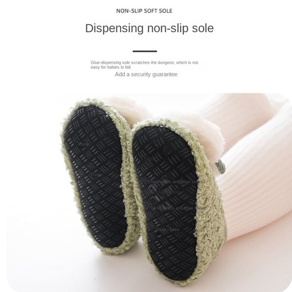 Toddler Halkfri mjuk sula strumpor GRÖN XL GREEN XL